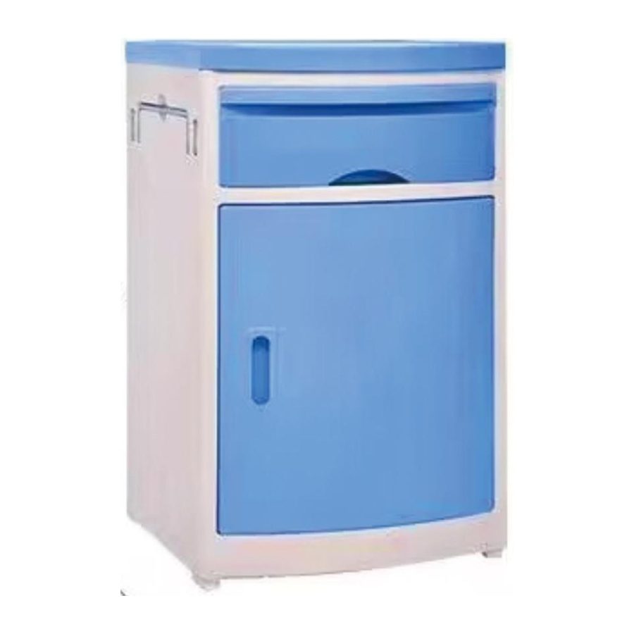 ארונית ליד מיטה עם מגירה ודלת