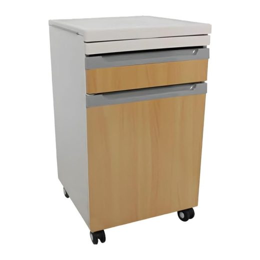 Bedside Cabinet on Casters, 795 mm High