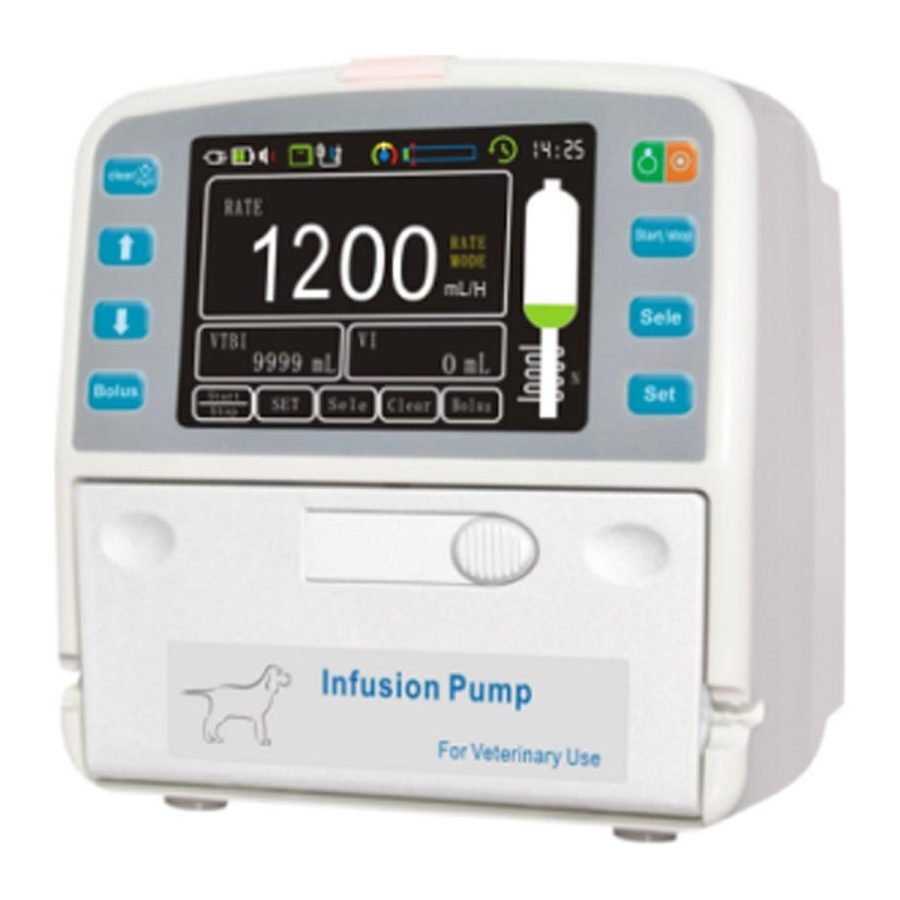 Veterinary Infusion Pump with Touch Screen and Heating