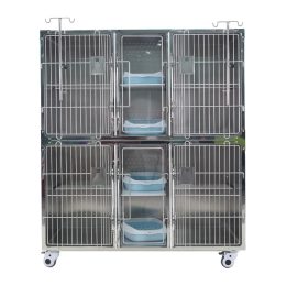 Two-Level Cat Hospitalization and Boarding Cage System 1