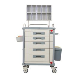 Aluminum Anesthesia Trolley with Drawers 1