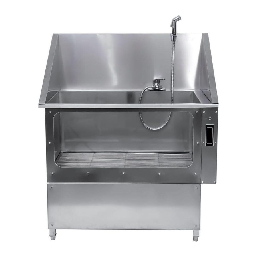 Stainless Steel Animal Bathing Tub with Hydrotherapy
