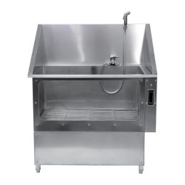 Stainless Steel Animal Bathing Tub with Hydrotherapy 1