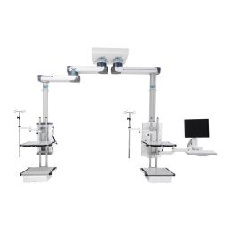 Double Electric Ceiling Pendant System with Drawer 1