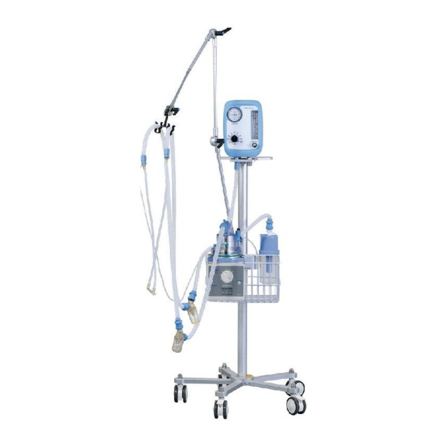 מכשיר CPAP עם מערבל אוויר-חמצן מובנה