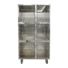 Three-Tier Stainless Steel Cat Cage 1