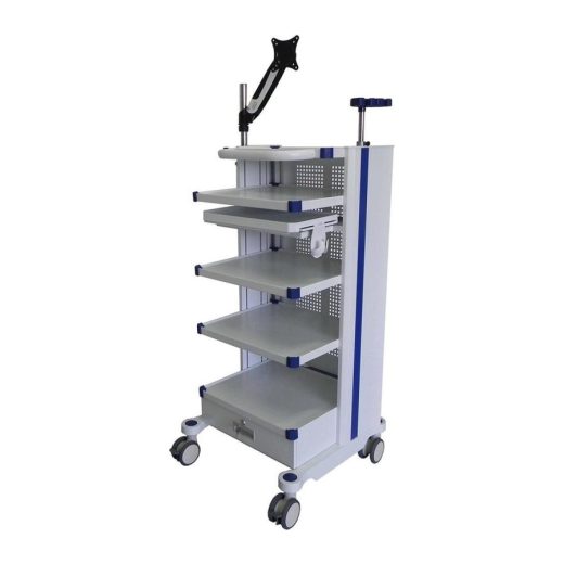 Mobile Endoscopy Cart with Monitor Arm