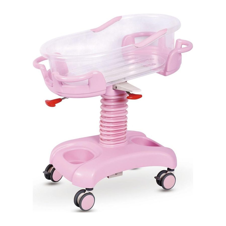 Mobile Infant Bassinet with Height Adjustment