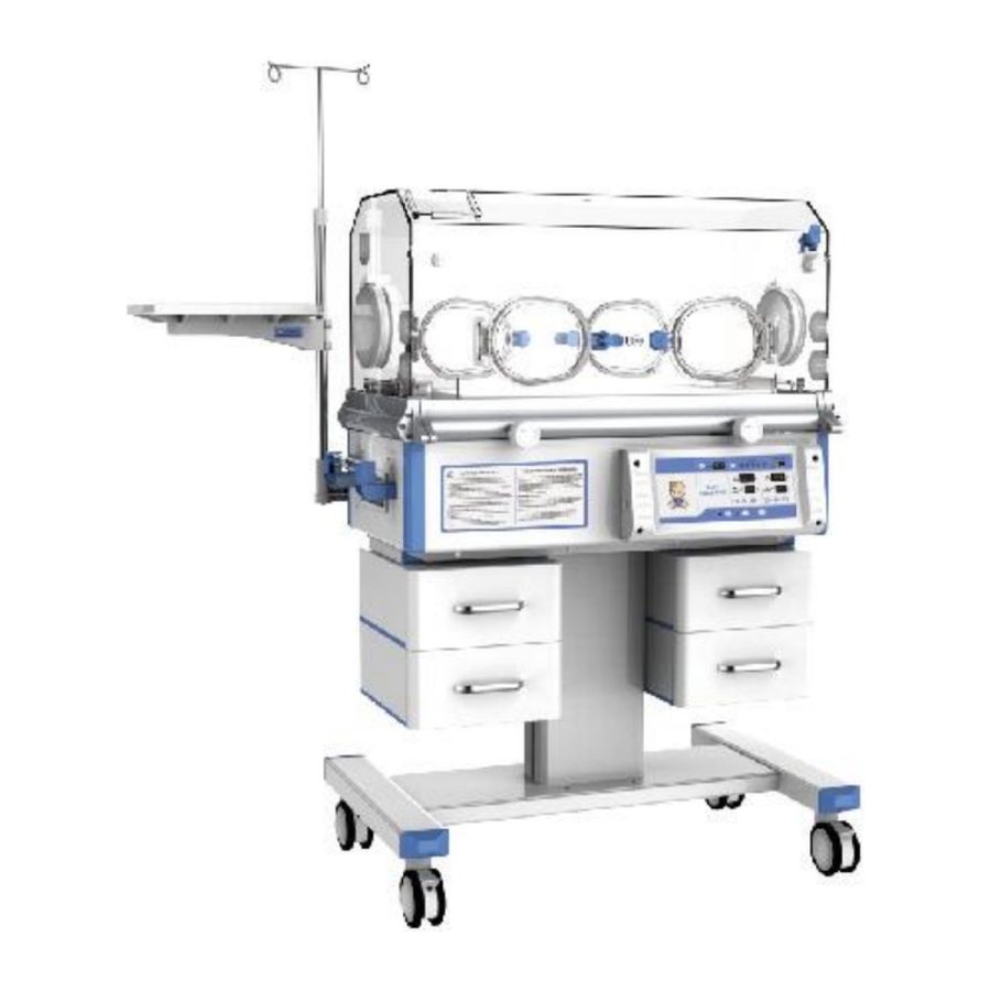 Infant Incubator with Drawers